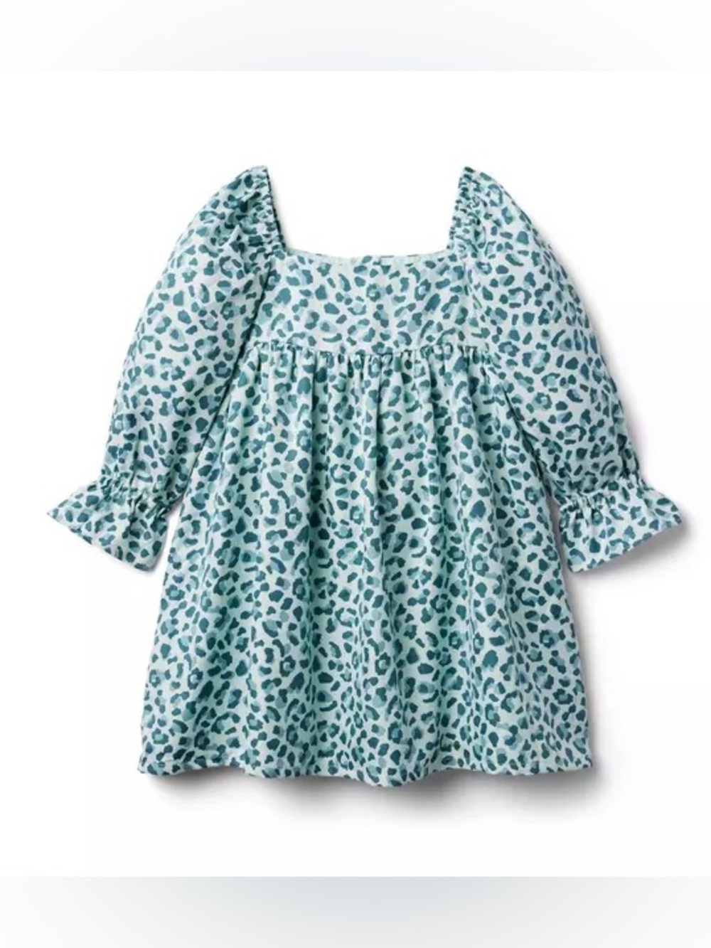 Janie and Jack Leopard Twill Dress